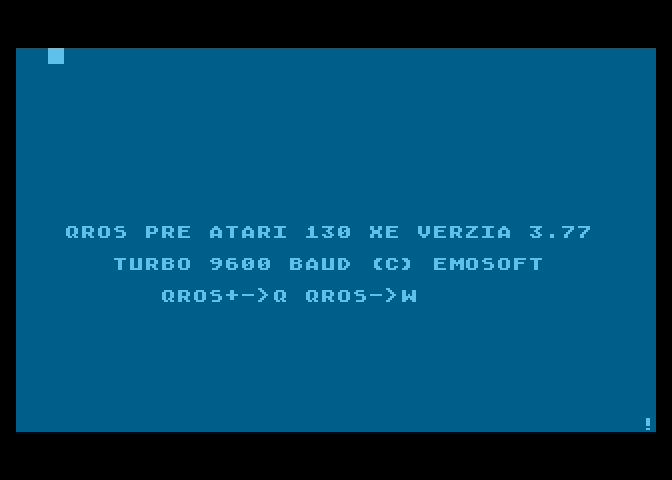 QROS 130XE 3.77 9600 baud