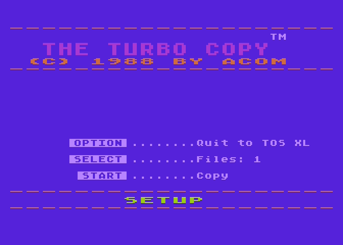 THE TURBO COPY